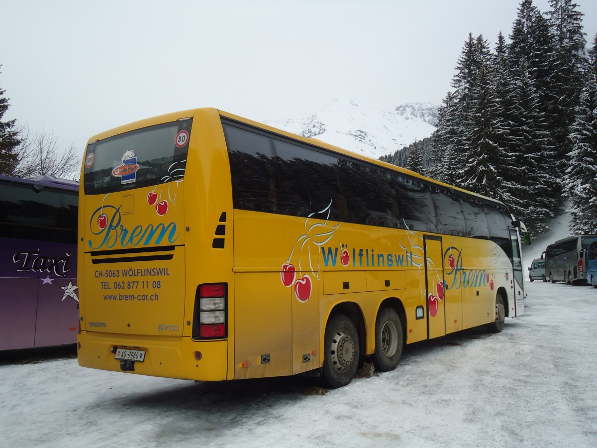 (137'386) - Brem, W�lflinswil - AG 7960 - Volvo am 7. Januar 2012 in Adelboden, ASB