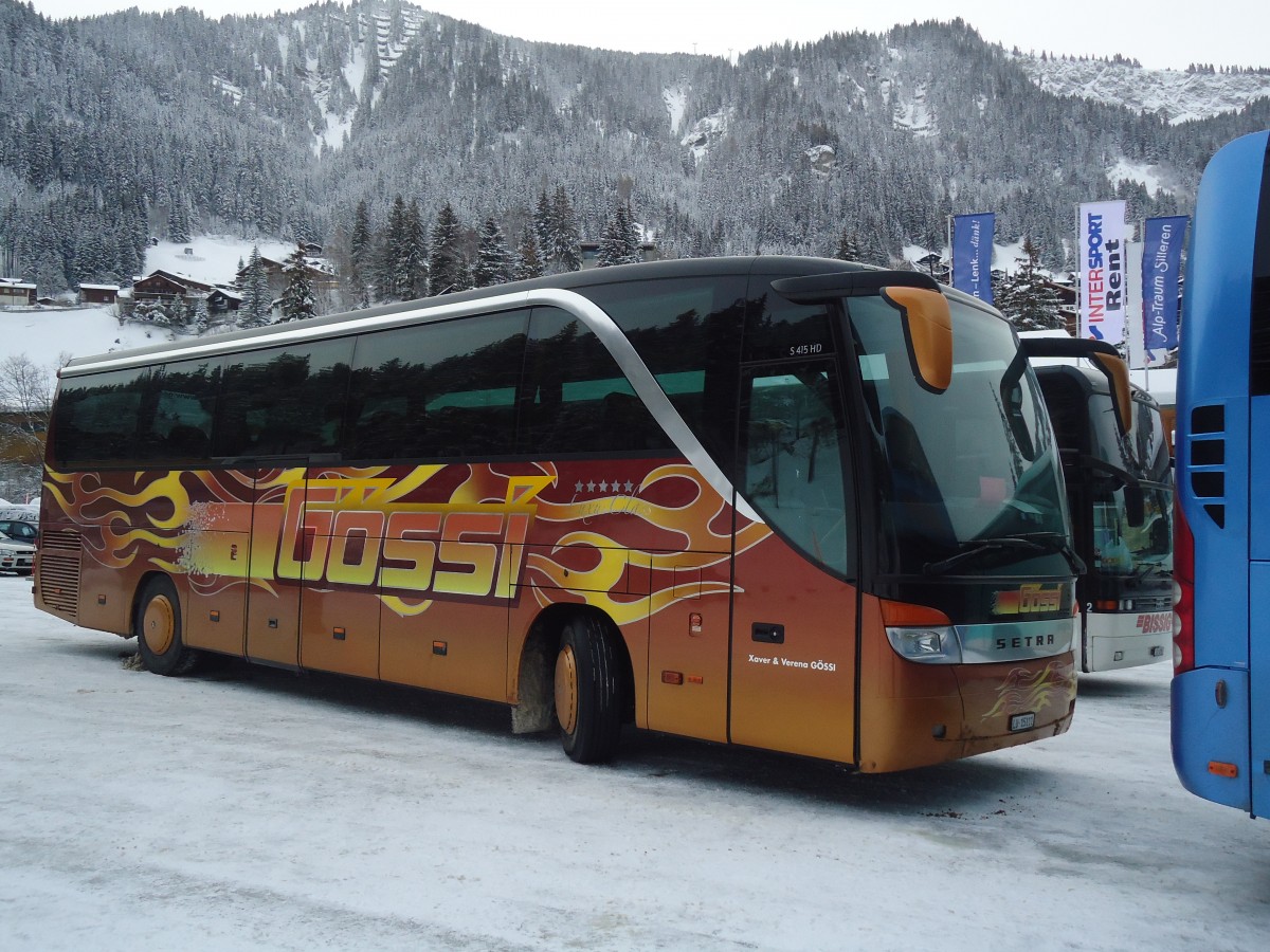 (137'423) - G�ssi, Horw - LU 15'111 - Setra am 7. Januar 2012 in Adelboden, ASB