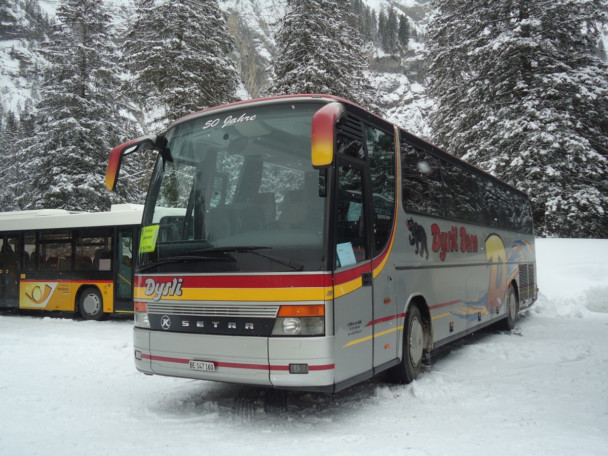 (137'517) - Dysli, Bern - Nr. 25/BE 147'160 - Setra (ex N�vermann, D-Mettmann) am 7. Januar 2012 in Adelboden, Unter dem Birg