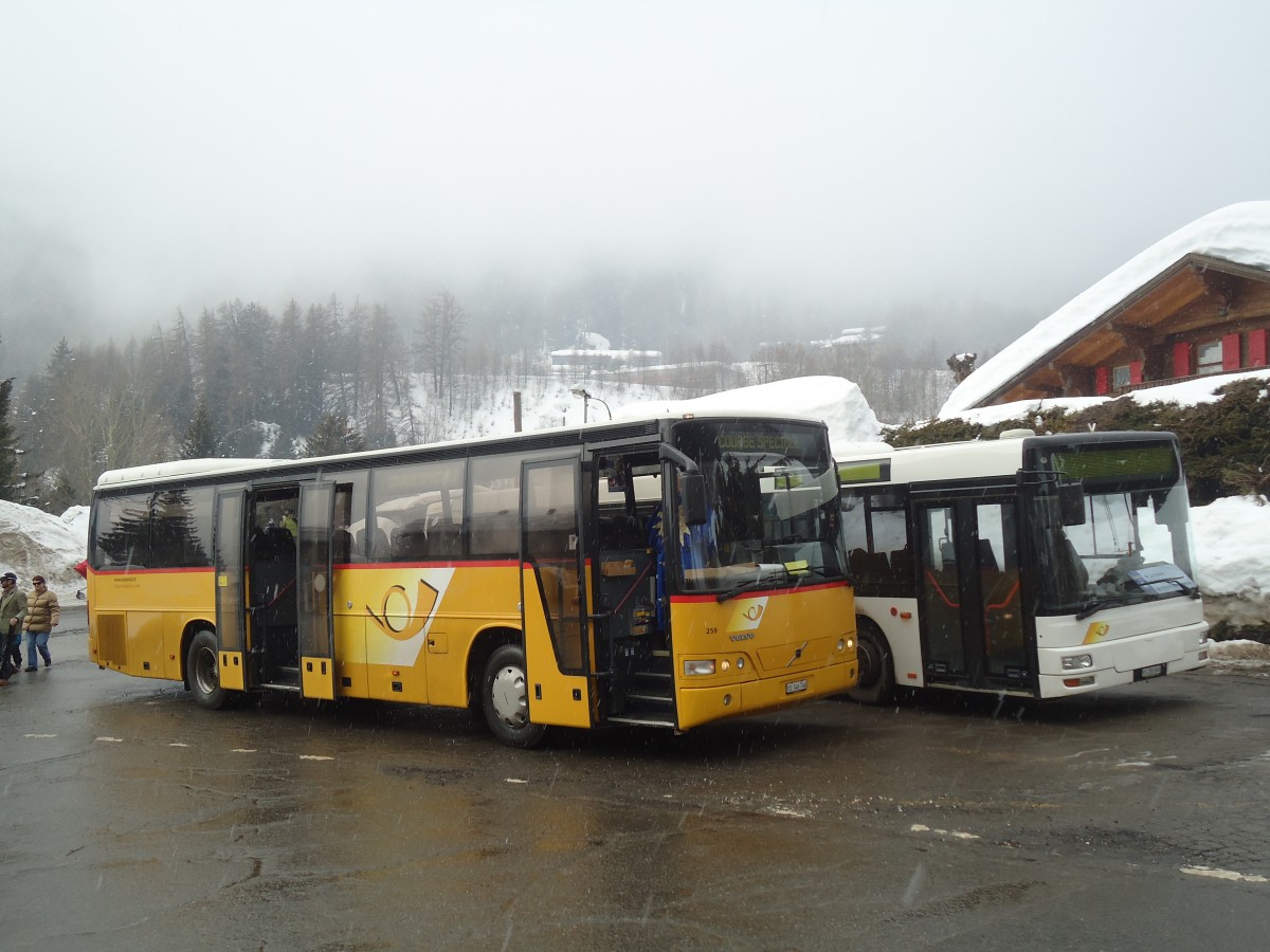 (137'756) - Buchard, Leytron - Nr. 259/VS 346'746 - Volvo (ex CarPostal Ouest; ex P 25'635) am 19. Februar 2012 in Ovronnaz, La Crois�e