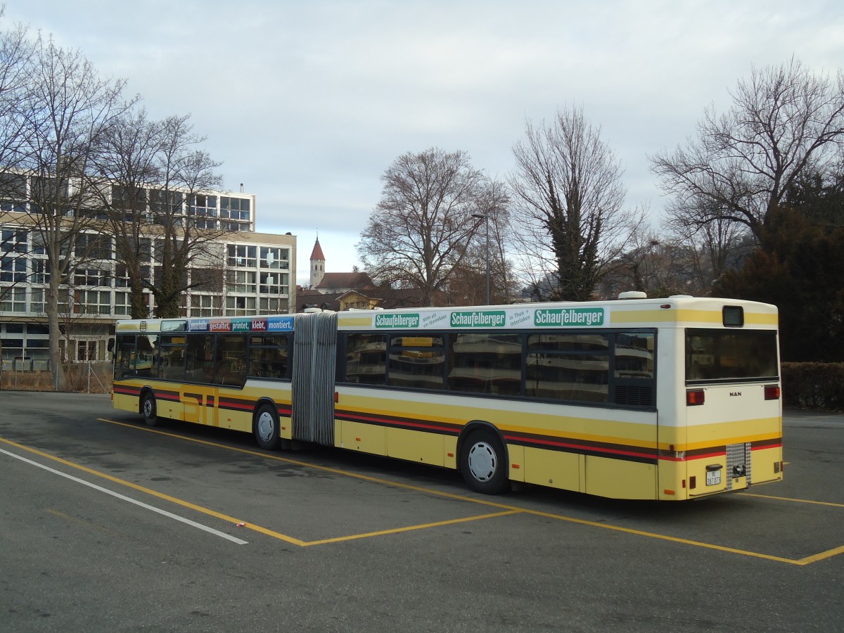 (137'825) - STI Thun - Nr. 73/BE 387'073 - MAN am 25. Februar 2012 bei der Schiffl�ndte Thun