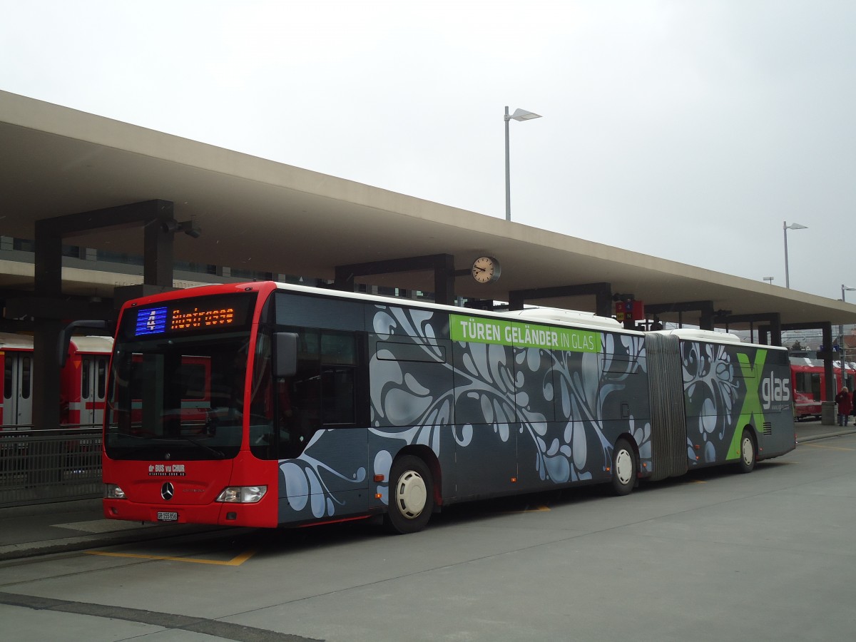 (137'870) - SBC Chur - Nr. 56/GR 155'856 - Mercedes (ex Nr. 36) am 5. M�rz 2012 beim Bahnhof Chur