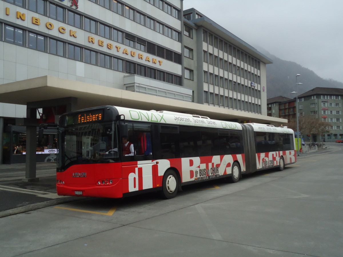 (137'885) - SBC Chur - Nr. 59/GR 155'859 - Solaris am 5. M�rz 2012 beim Bahnhof Chur