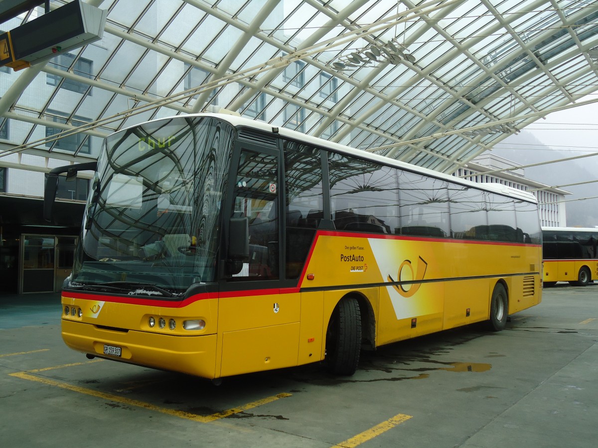 (137'900) - PostAuto Graub�nden - GR 159'307 - Neoplan (ex P 25'150) am 5. M�rz 2012 in Chur, Postautostation