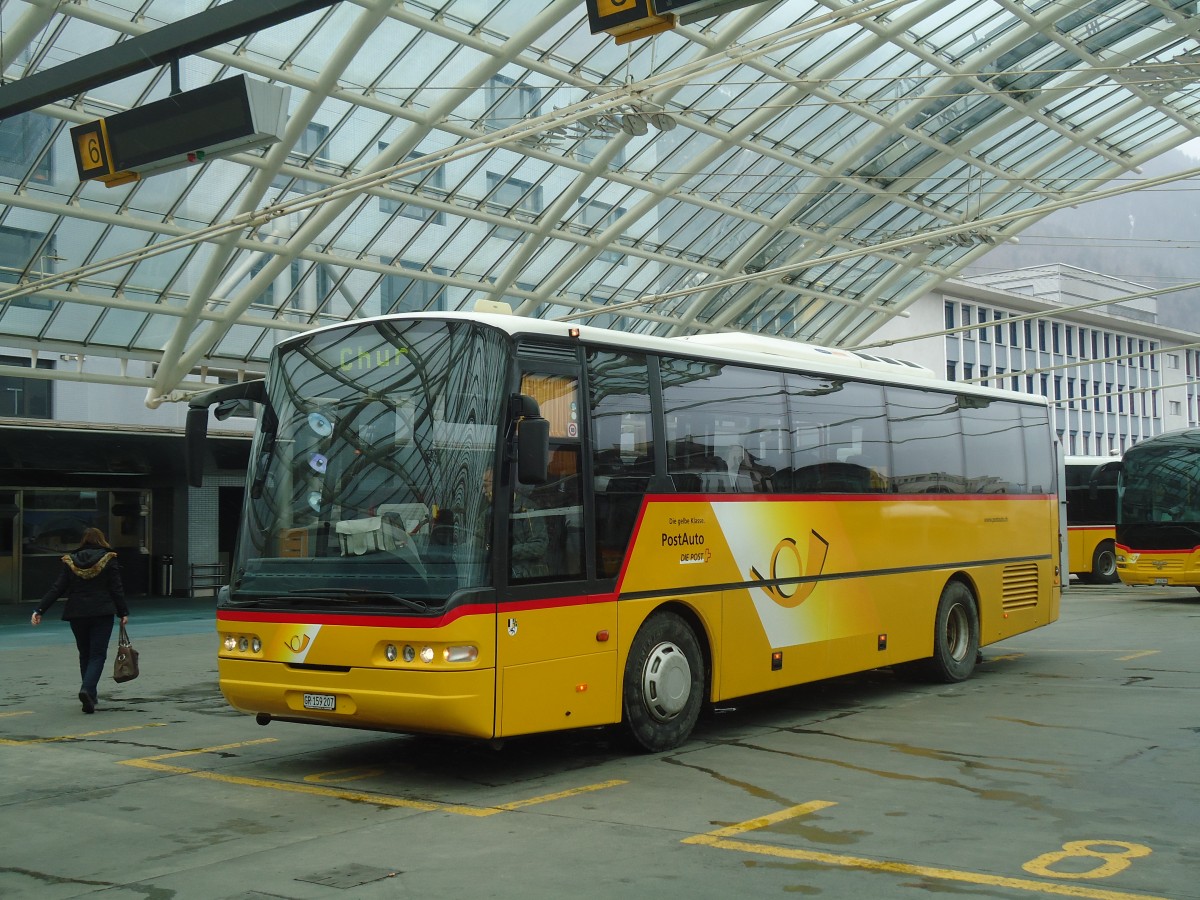 (137'910) - PostAuto Graub�nden - GR 159'207 - Neoplan (ex P 25'082) am 5. M�rz 2012 in Chur, Postautostation