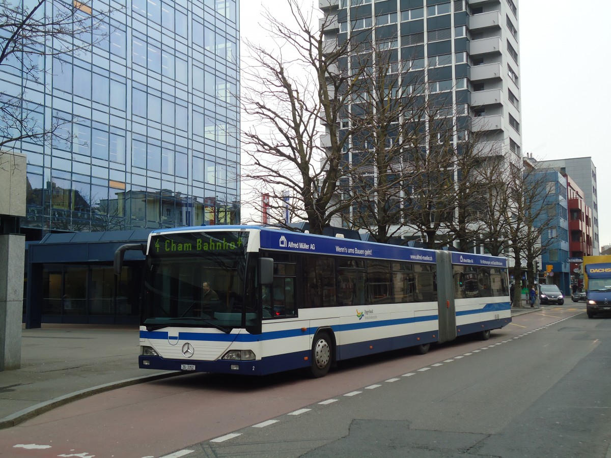 (137'968) - ZVB Zug - Nr. 2/ZG 3352 - Mercedes/Hess am 6. M�rz 2012 in Zug, Metalli
