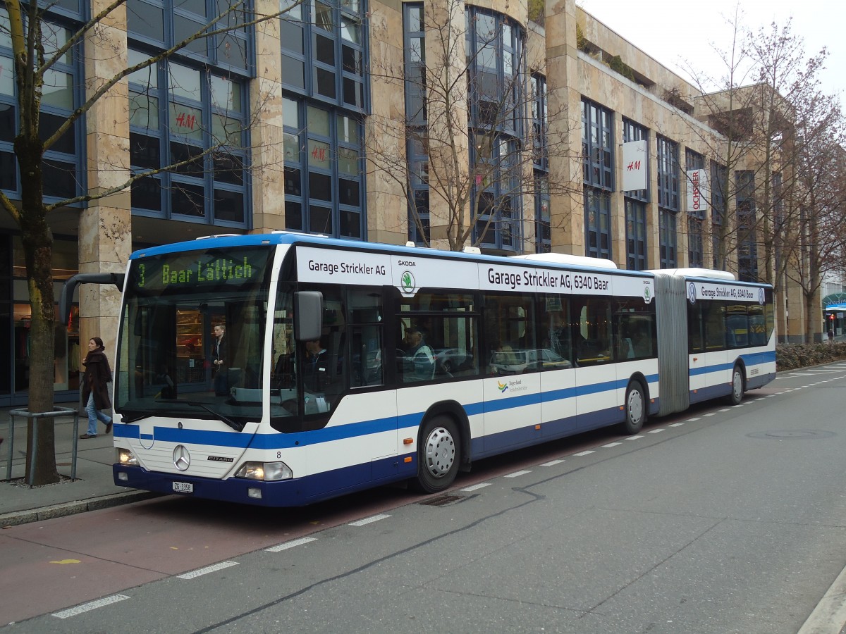 (137'977) - ZVB Zug - Nr. 8/ZG 3358 - Mercedes am 6. M�rz 2012 in Zug, Metalli