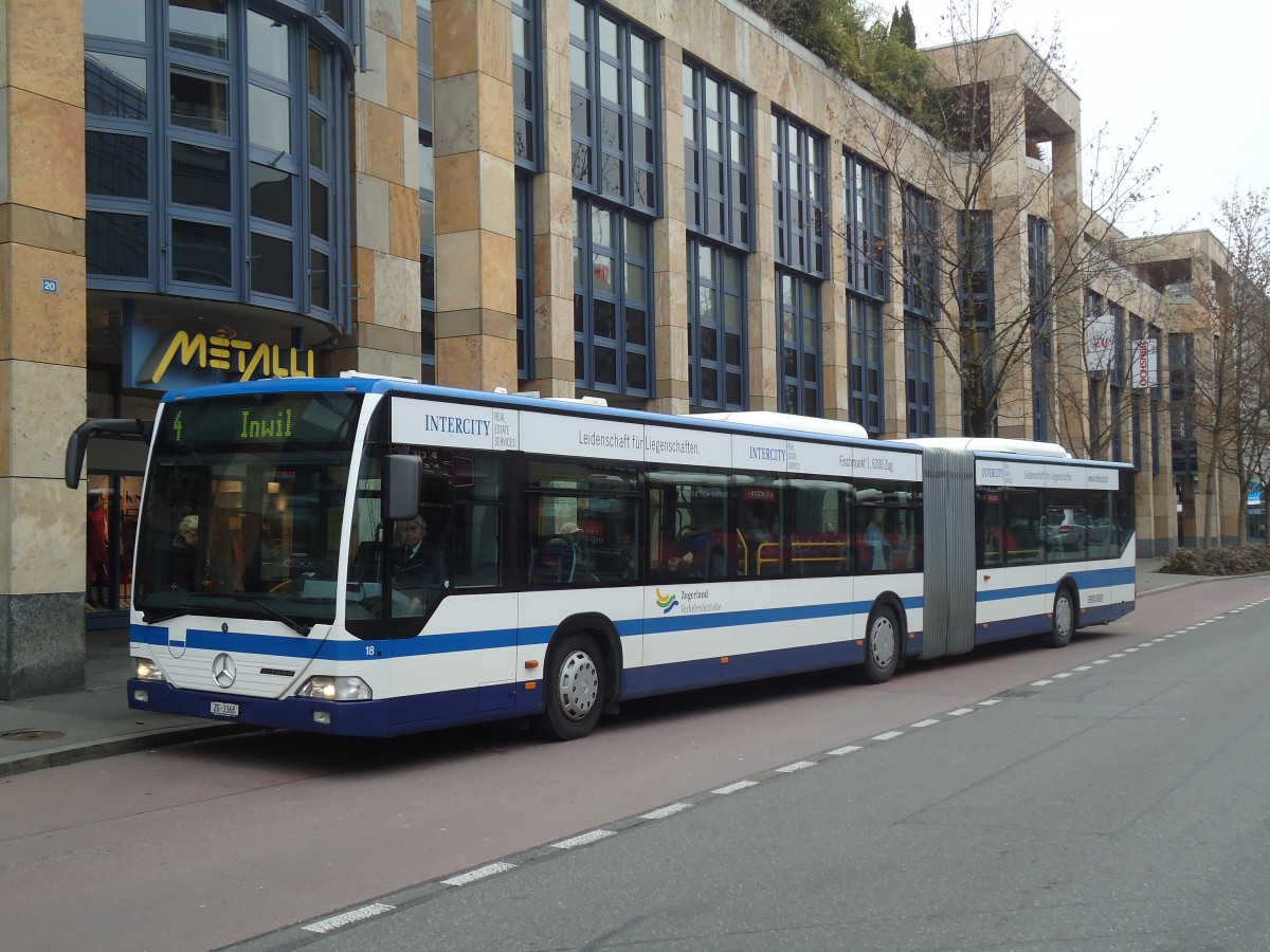 (137'999) - ZVB Zug - Nr. 18/ZG 3368 - Mercedes am 6. M�rz 2012 in Zug, Metalli