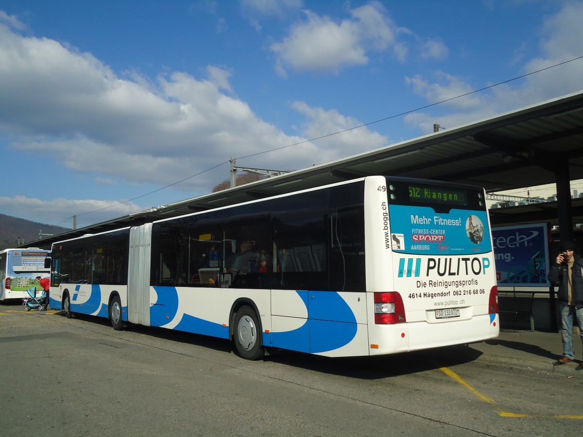 (138'127) - BOGG Wangen b.O. - Nr. 49/SO 132'072 - MAN am 6. M�rz 2012 beim Bahnhof Olten