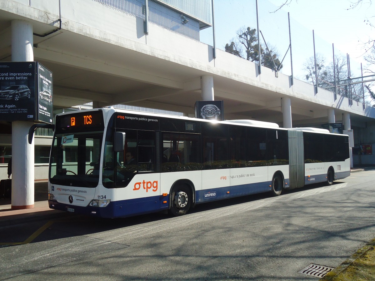 (138'184) - TPG Gen�ve - Nr. 1134/GE 960'884 - Mercedes am 9. M�rz 2012 in Gen�ve, Palexpo