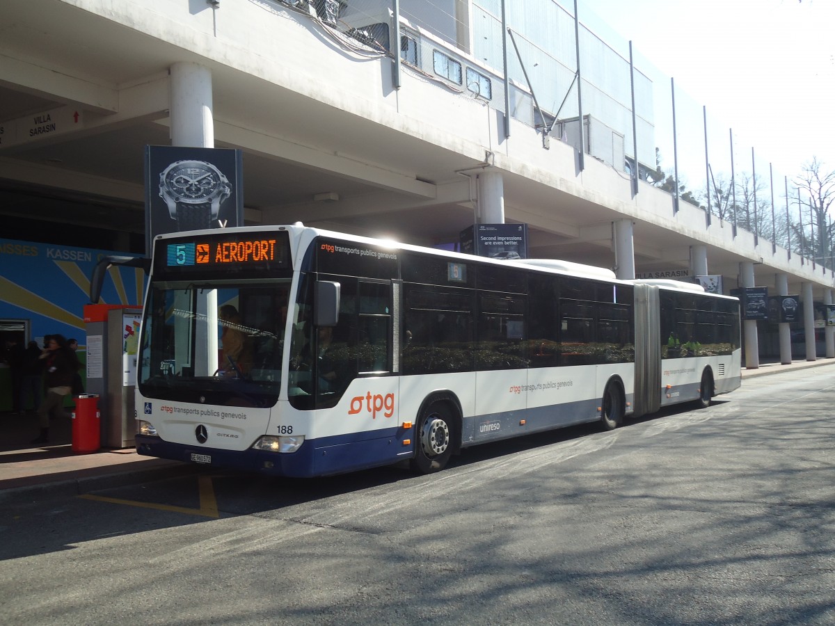 (138'185) - TPG Gen�ve - Nr. 188/GE 960'572 - Mercedes am 9. M�rz 2012 in Gen�ve, Palexpo