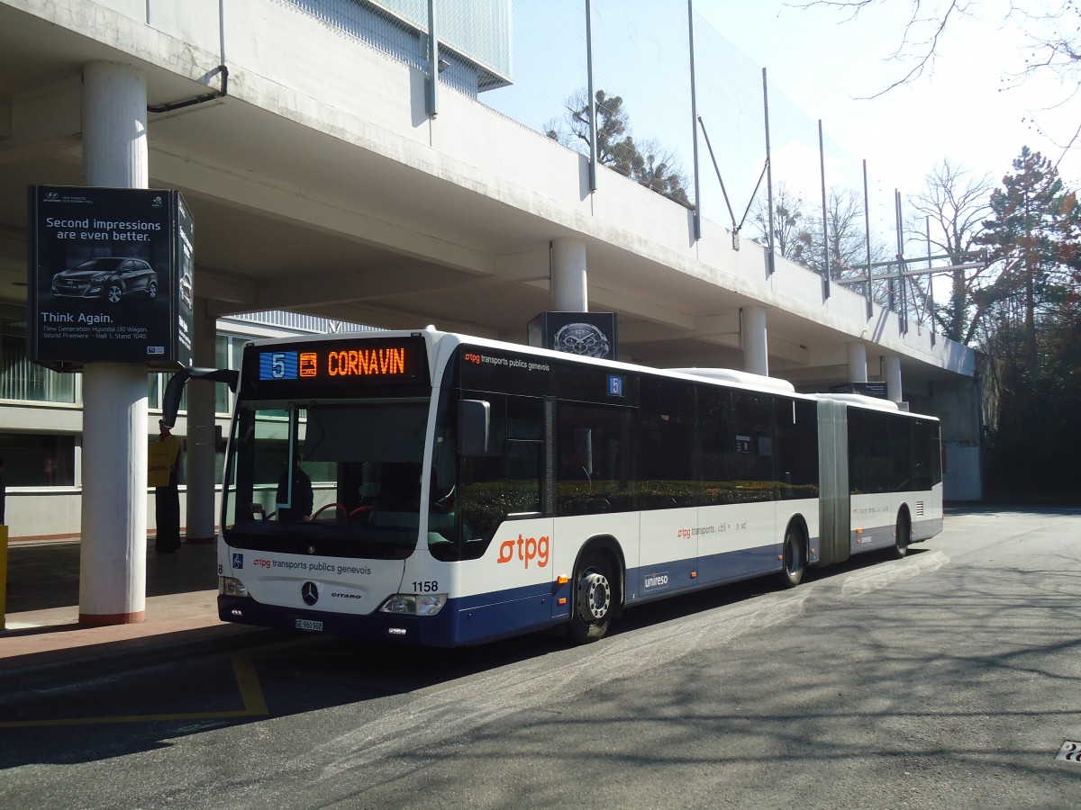 (138'186) - TPG Gen�ve - Nr. 1158/GE 960'908 - Mercedes am 9. M�rz 2012 in Gen�ve, Palexpo