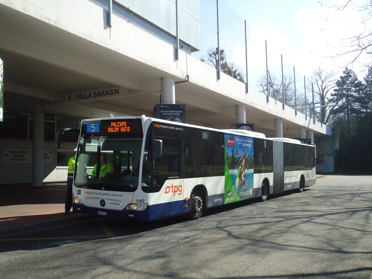 (138'191) - TPG Gen�ve - Nr. 1182/GE 960'932 - Mercedes am 9. M�rz 2012 in Gen�ve, Palexpo