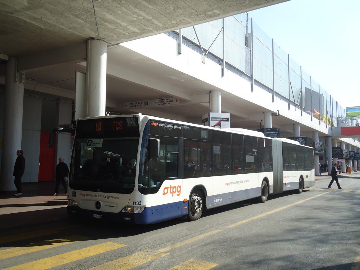 (138'203) - TPG Gen�ve - Nr. 1133/GE 960'883 - Mercedes am 9. M�rz 2012 in Gen�ve, Palexpo