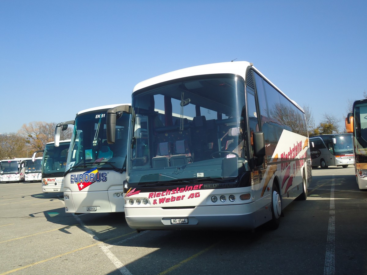 (138'222) - Riechsteiner&Weber, Muri - AG 6544 - Neoplan am 9. M�rz 2012 in Gen�ve, P 47