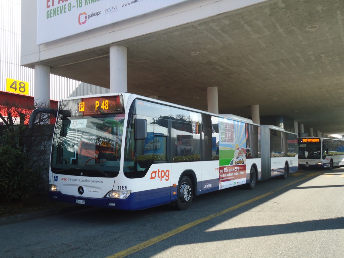 (138'232) - TPG Gen�ve - Nr. 1186/GE 960'936 - Mercedes am 9. M�rz 2012 in Gen�ve, Palexpo