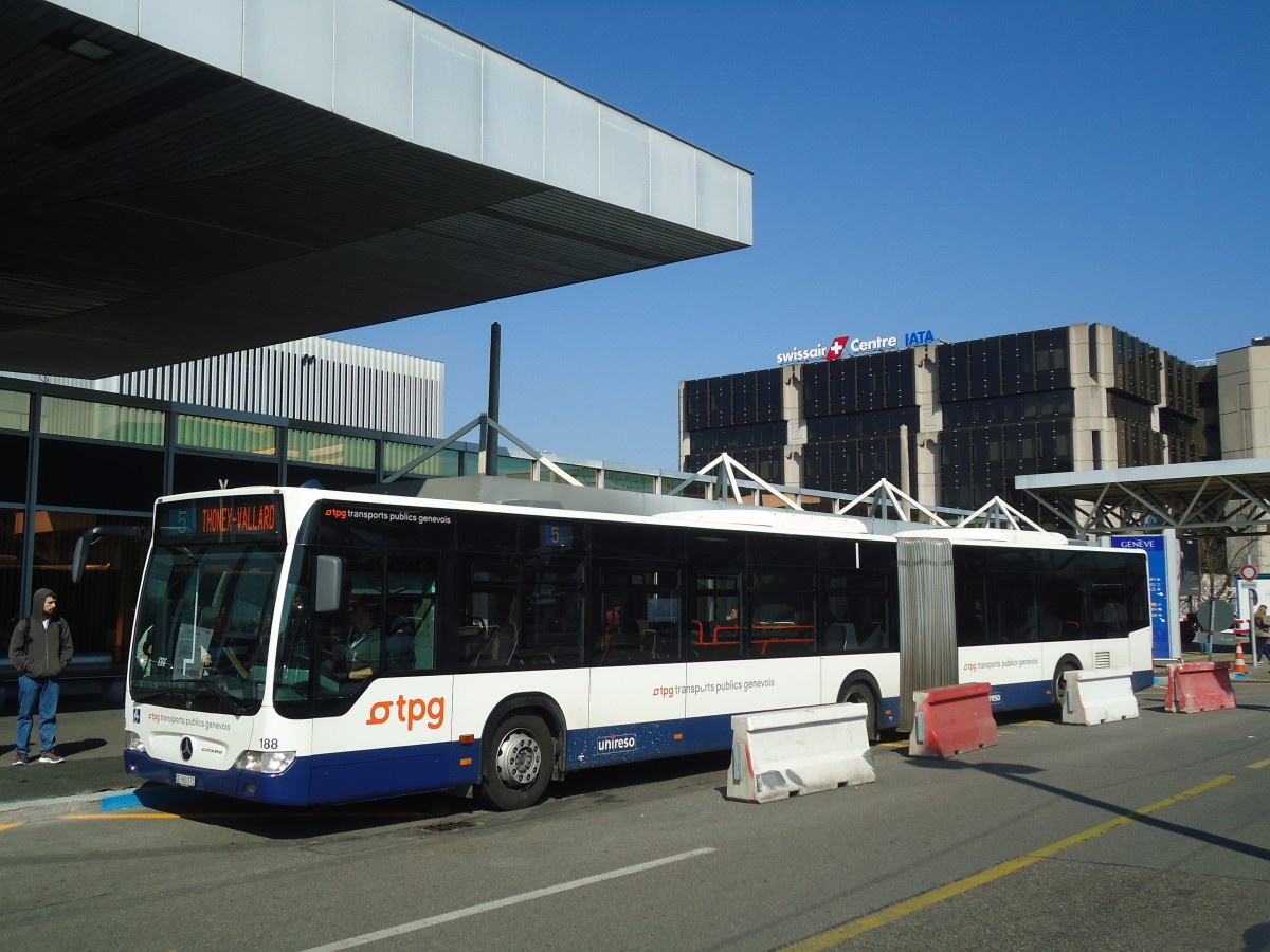 (138'239) - TPG Gen�ve - Nr. 188/GE 960'572 - Mercedes am 9. M�rz 2012 in Gen�ve, A�roport