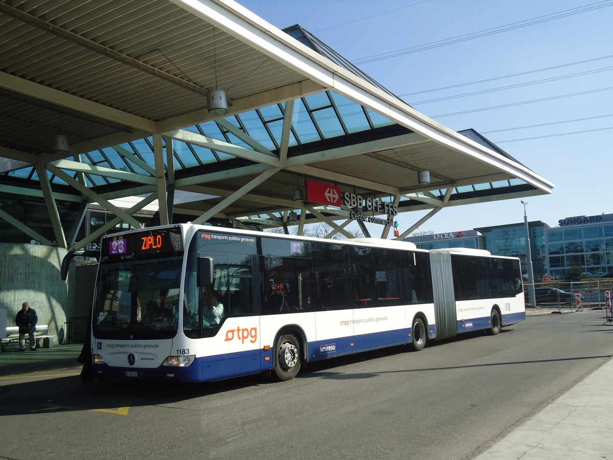 (138'240) - TPG Gen�ve - Nr. 1183/GE 960'933 - Mercedes am 9. M�rz 2012 in Gen�ve, A�roport