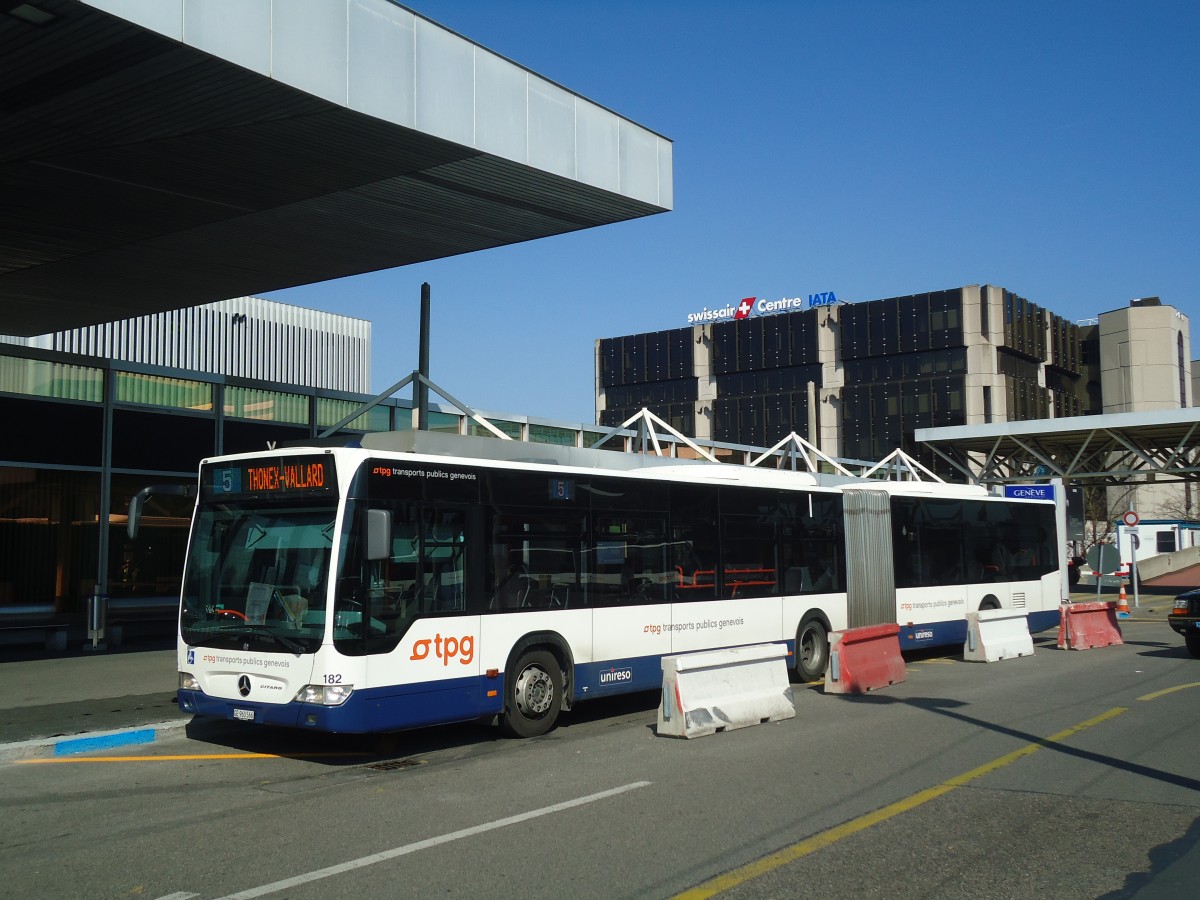 (138'244) - TPG Gen�ve - Nr. 182/GE 960'566 - Mercedes am 9. M�rz 2012 in Gen�ve, A�roport