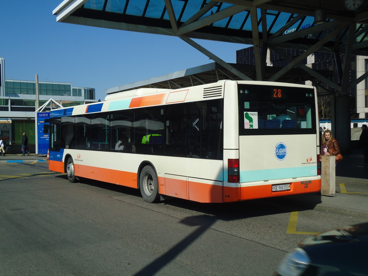 (138'251) - Globe-Limo, Gen�ve - Nr. 499/GE 960'151 - MAN am 9. M�rz 2012 in Gen�ve, A�roport