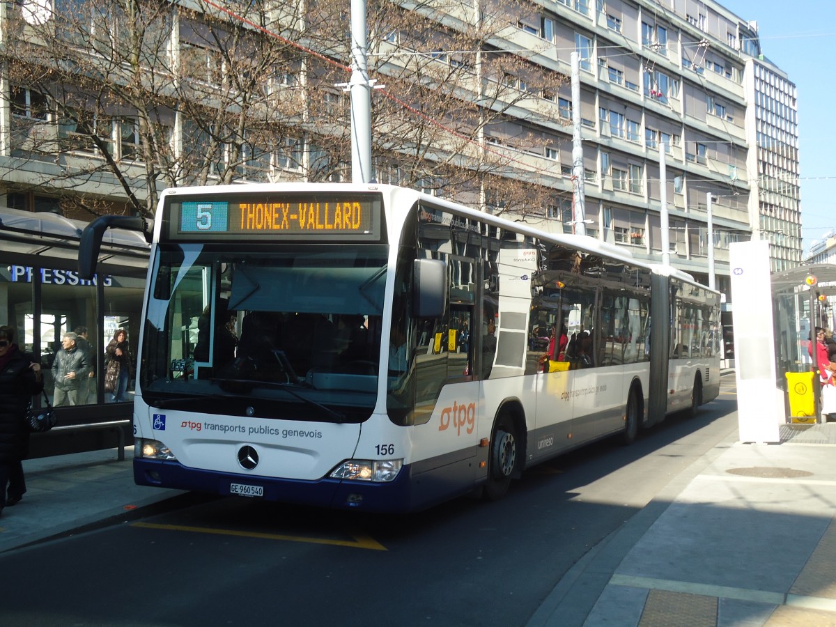 (138'278) - TPG Gen�ve - Nr. 156/GE 960'540 - Mercedes am 9. M�rz 2012 in Gen�ve, Coutance