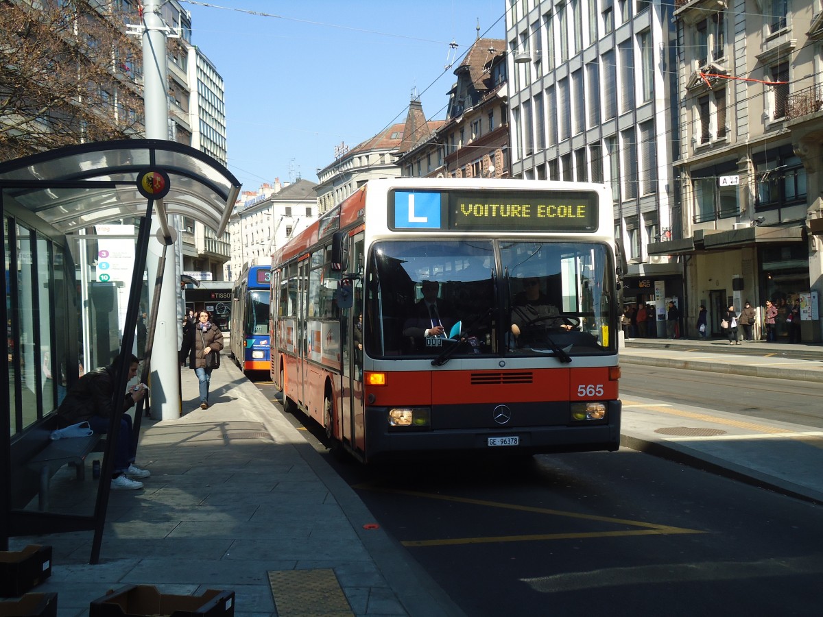 (138'287) - TPG Gen�ve - Nr. 565/GE 96'378 - Mercedes am 9. M�rz 2012 in Gen�ve, Coutance