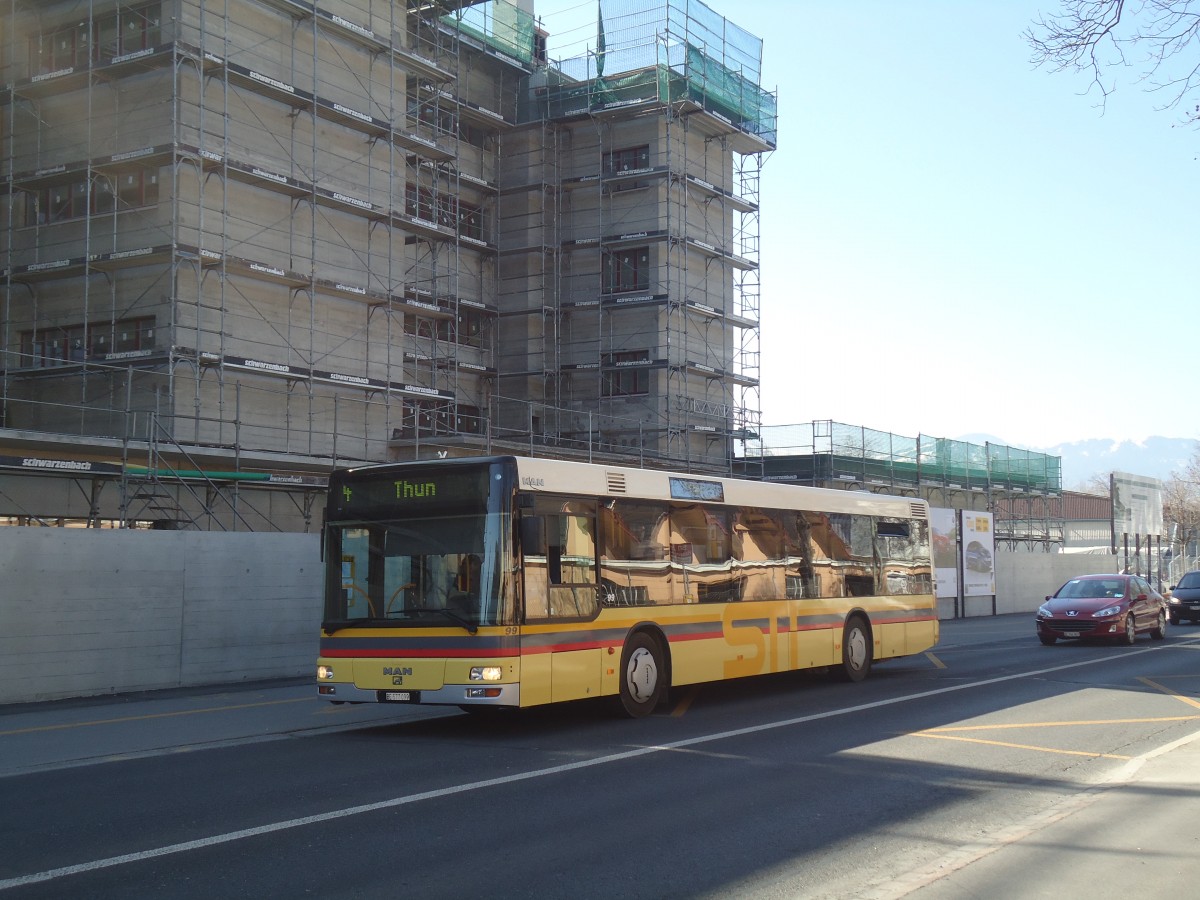 (138'361) - STI Thun - Nr. 99/BE 577'099 - MAN am 16. M�rz 2012 in Thun, Dufourkaserne