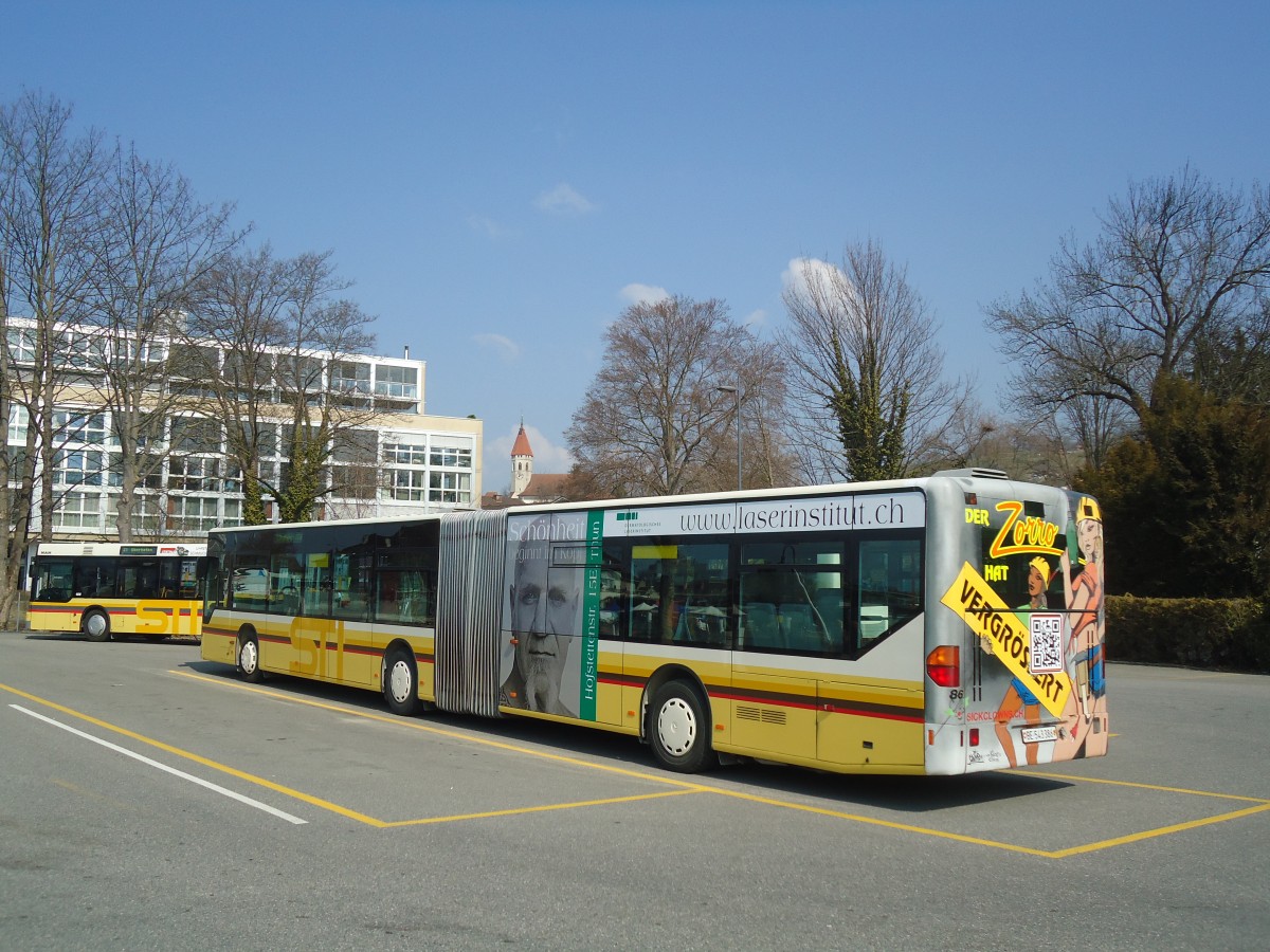 (138'398) - STI Thun - Nr. 86/BE 543'386 - Mercedes am 25. M�rz 2012 bei der Schiffl�ndte Thun