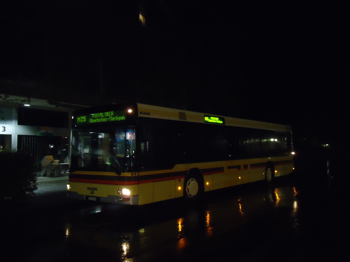 (138'613) - STI Thun - Nr. 81/BE 543'381 - MAN am 5. Mai 2012 bei der Schiffl�ndte Thun