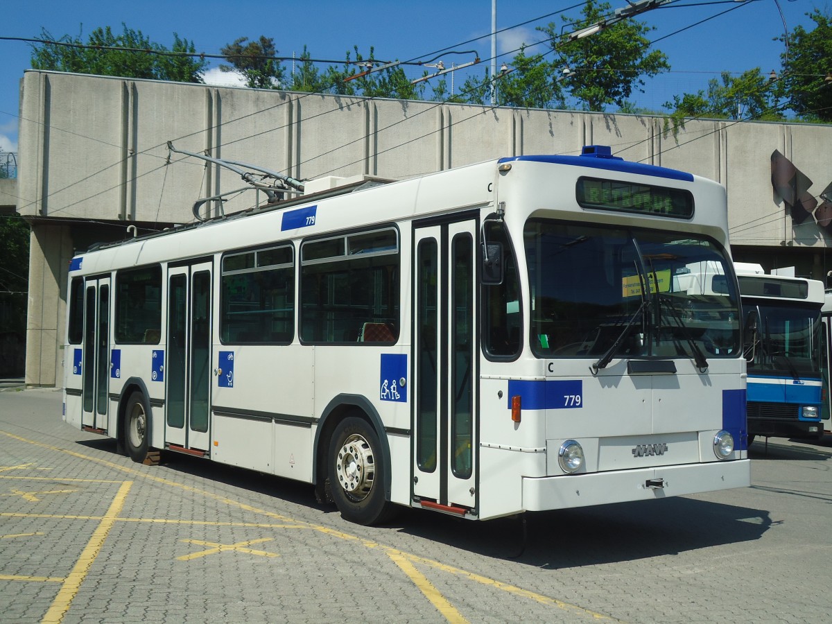 (138'760) - TL Lausanne - Nr. 779 - NAW/Lauber Trolleybus am 13. Mai 2012 in Lausanne, D�p�t Borde