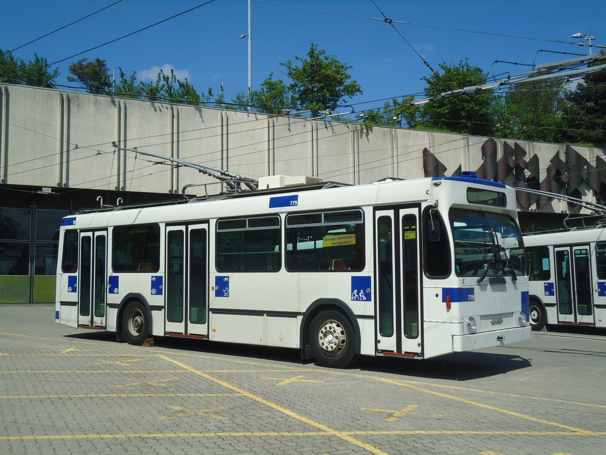 (138'768) - TL Lausanne - Nr. 779 - NAW/Lauber Trolleybus am 13. Mai 2012 in Lausanne, D�p�t Borde