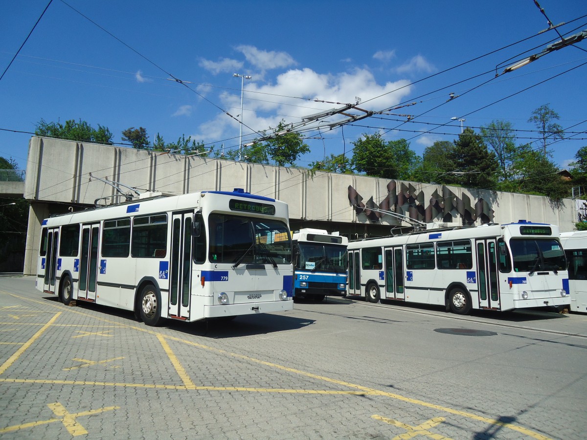 (138'784) - TL Lausanne - Nr. 779 - NAW/Lauber Trolleybus am 13. Mai 2012 in Lausanne, D�p�t Borde