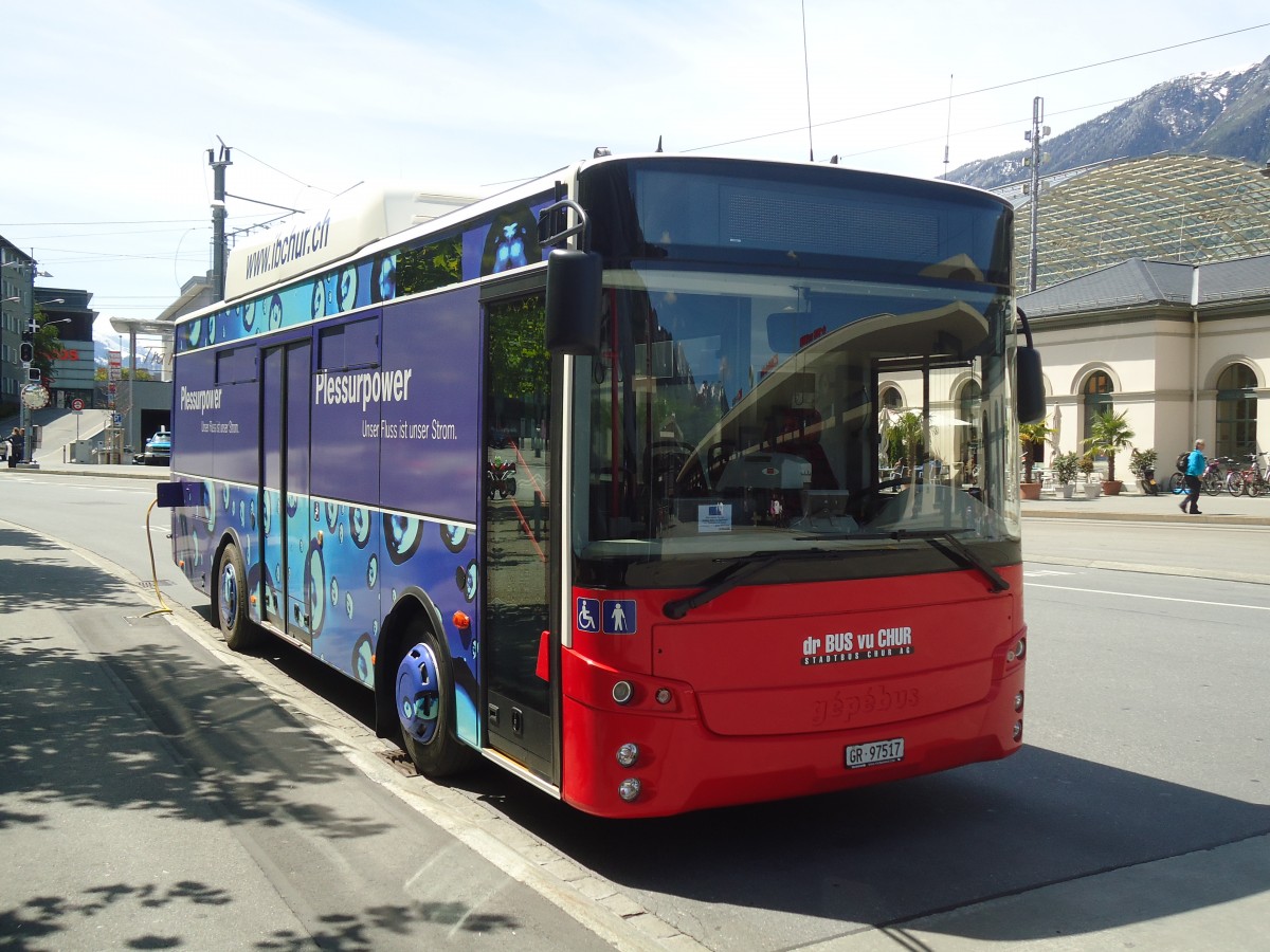 (138'913) - SBC Chur - Nr. 17/GR 97'517 - Otokar/G�p�bus am 17. Mai 2012 beim Bahnhof Chur