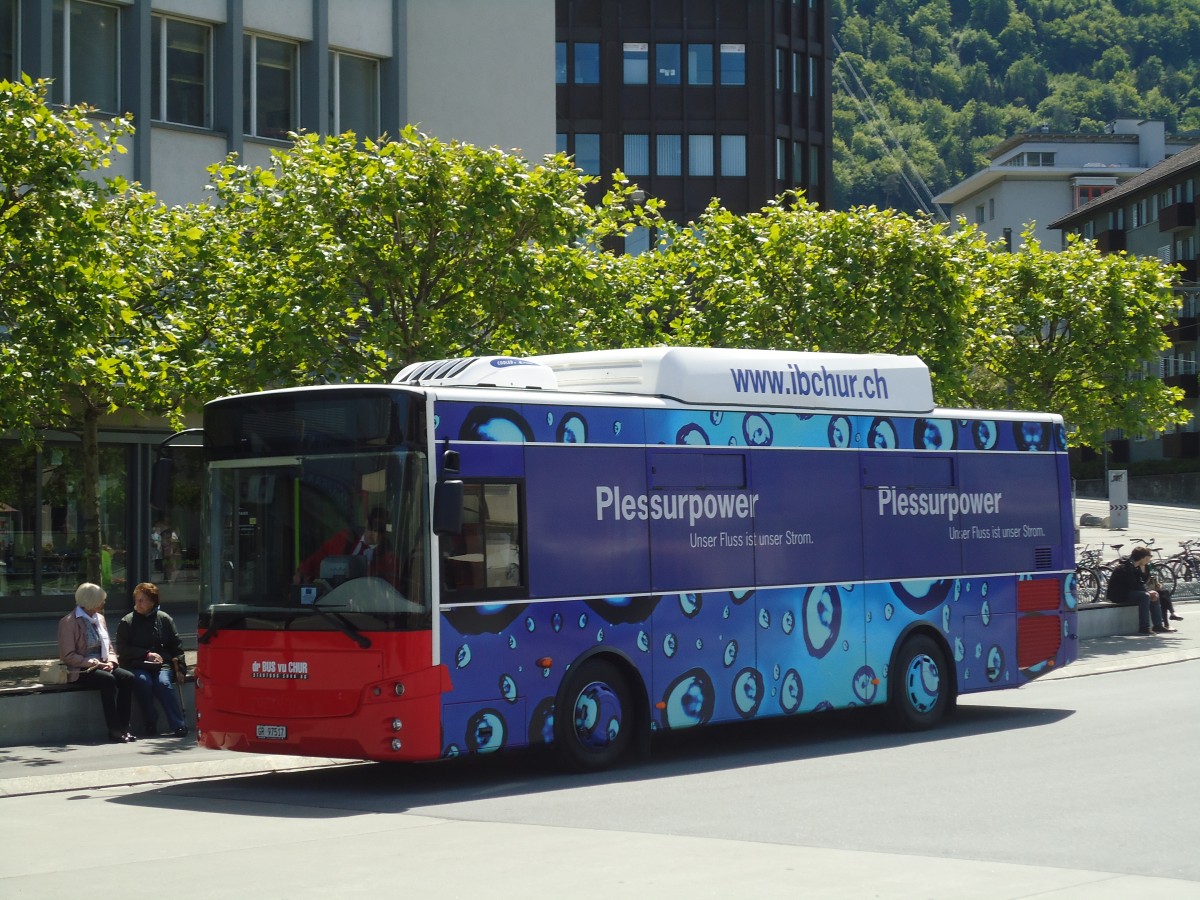 (138'926) - SBC Chur - Nr. 17/GR 97'517 - Otokar/G�p�bus am 17. Mai 2012 beim Bahnhof Chur