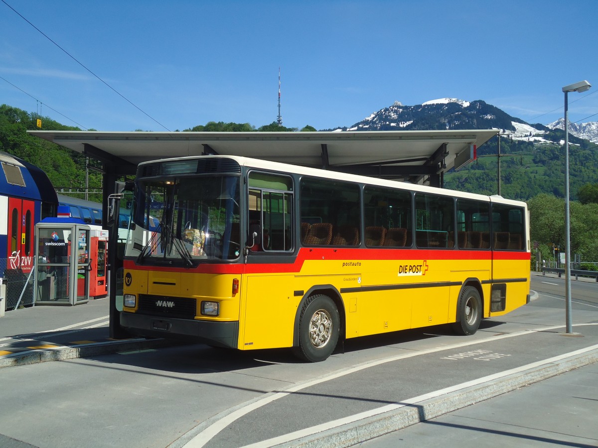 (138'964) - PostAuto Graub�nden (R�trobus) - NAW/Hess (ex P 24'428) am 17. Mai 2012 beim Bahnhof Ziegelbr�cke