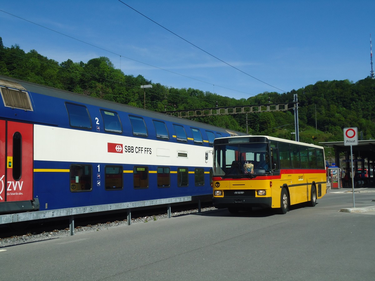 (138'966) - PostAuto Graub�nden (R�trobus) - NAW/Hess (ex P 24'428) am 17. Mai 2012 beim Bahnhof Ziegelbr�cke