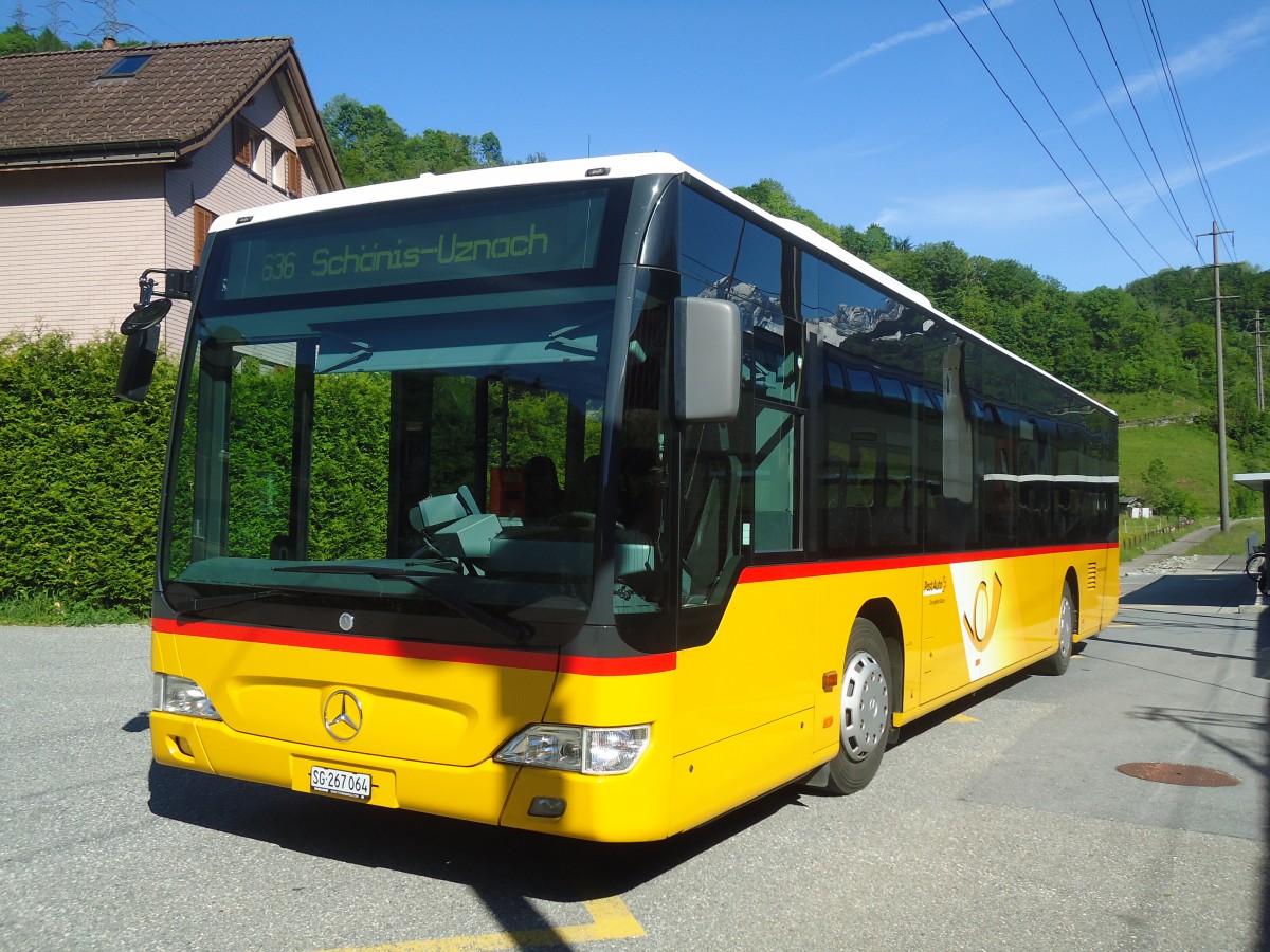 (138'974) - PostAuto Ostschweiz - SG 267'064 - Mercedes (ex Matt, FL-Mauren Nr. 57) am 17. Mai 2012 beim Bahnhof Ziegelbr�cke