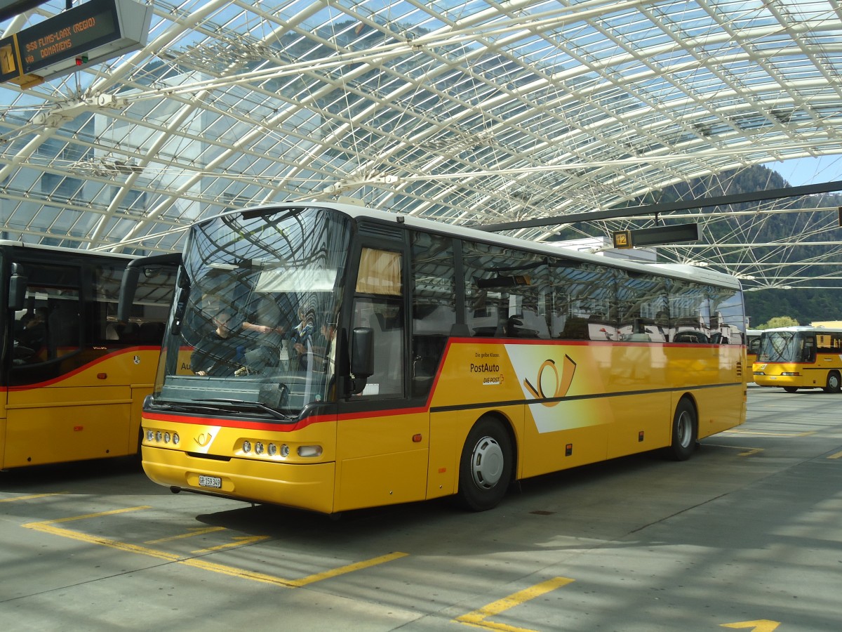 (138'989) - PostAuto Graub�nden - GR 159'349 - Neoplan (ex 25'166) am 20. Mai 2012 in Chur, Postautostation