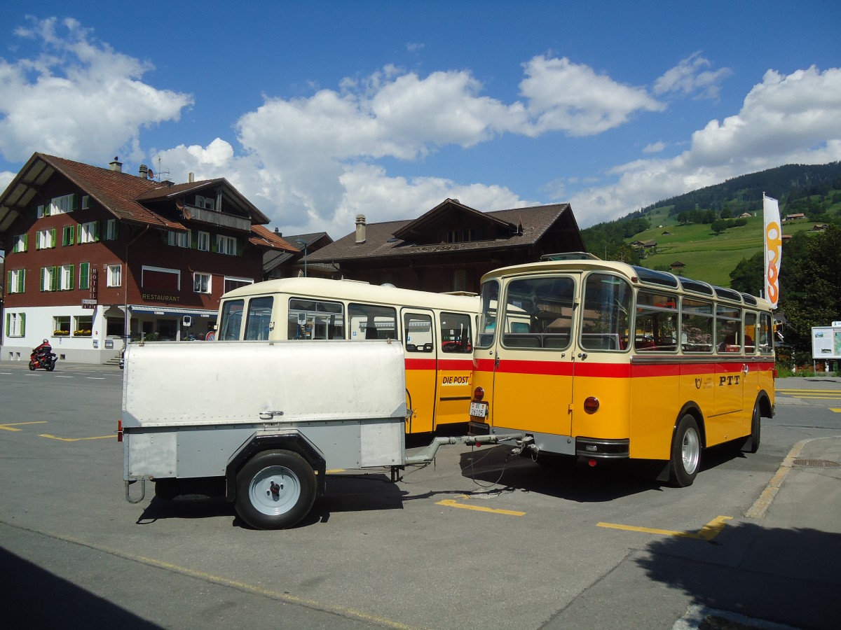 (139'164) - Schmid, Th�rishaus - Nr. 9/BE 26'105 - Saurer/R&J (ex Geiger, Adelboden Nr. 9) am 28. Mai 2012 beim Bahnhof Reichenbach