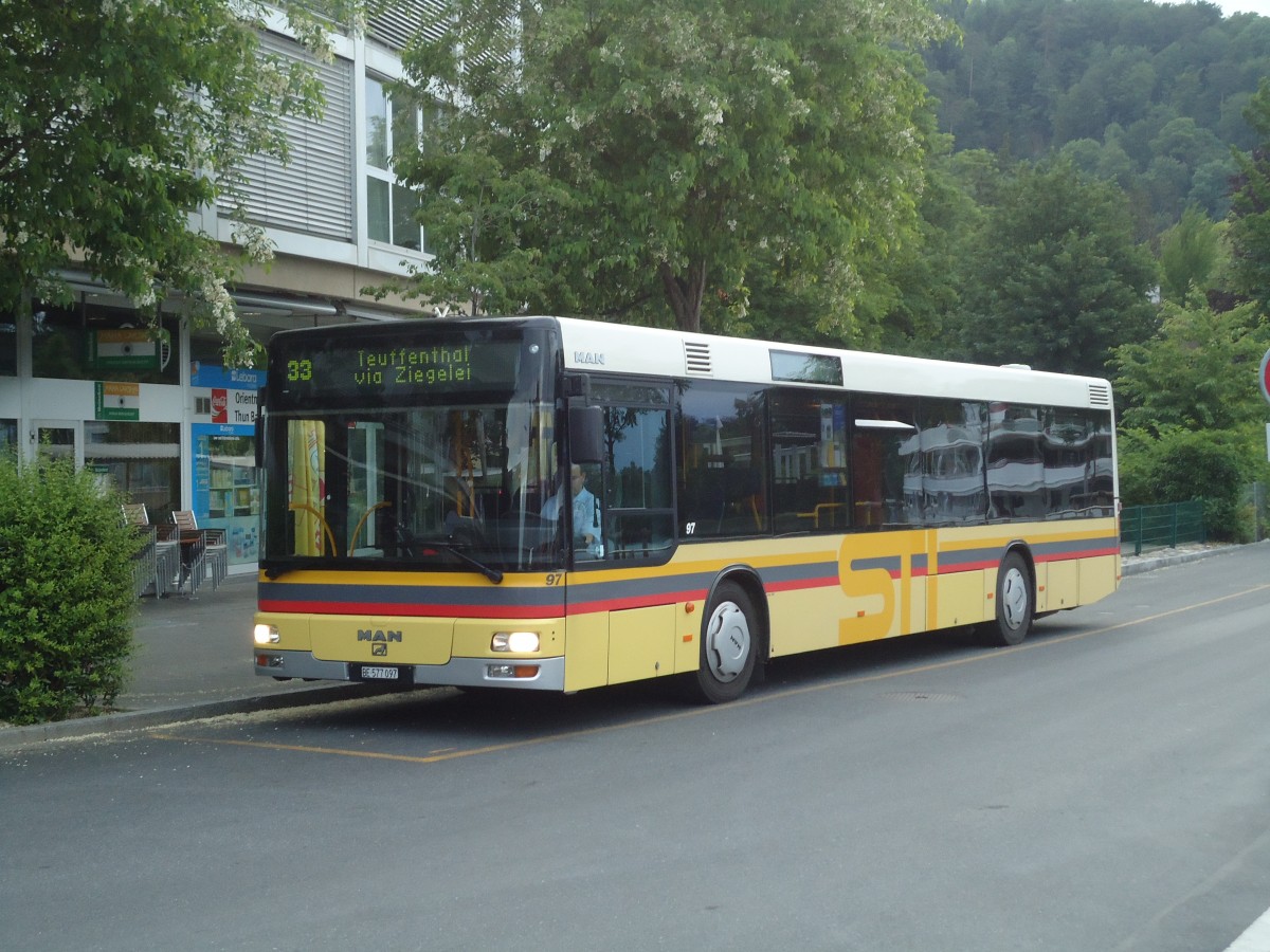 (139'176) - STI Thun - Nr. 97/BE 577'097 - MAN am 1. Juni 2012 bei der Schiffl�ndte Thun