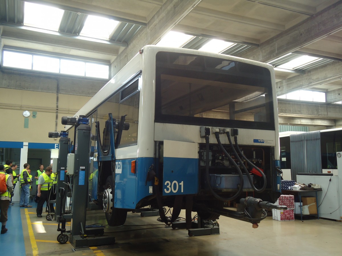 (139'233) - VBL Luzern - Nr. 301 - Lanz+Marti/Hess Personenanh�nger am 2. Juni 2012 in Luzern, Depot