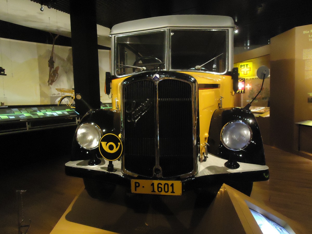 (139'310) - PTT-Regie - P 1601 - Saurer/Saurer (ex Nussbaumer, Ganterschwil) am 3. Juni 2012 in Bern, Museum f�r Kommunikation