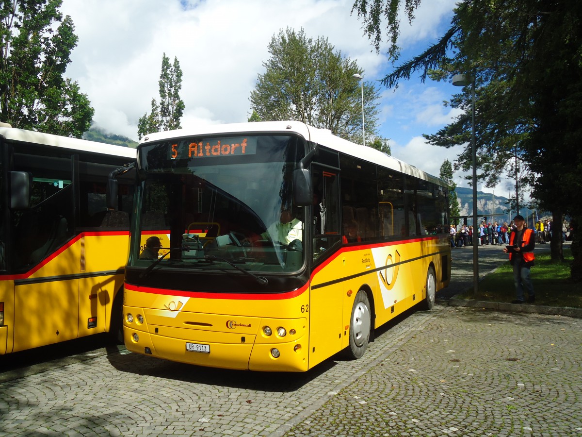 (139'377) - AAGU Altdorf - Nr. 62/UR 9113 - Cacciamali am 11. Juni 2012 beim Bahnhof Fl�elen