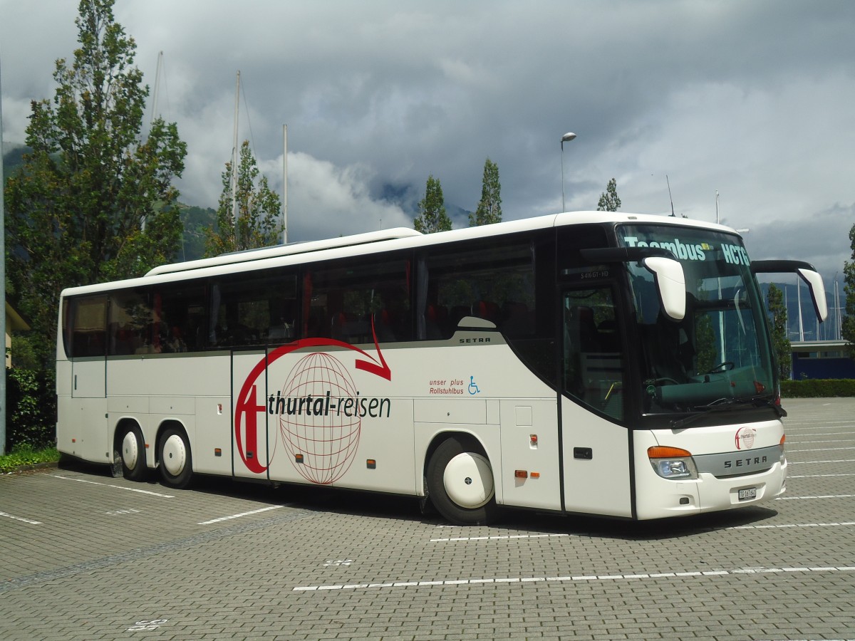 (139'433) - Thurtal-Reisen, Kefikon - TG 167'641 - Setra am 11. Juni 2012 beim Bahnhof Fl�elen