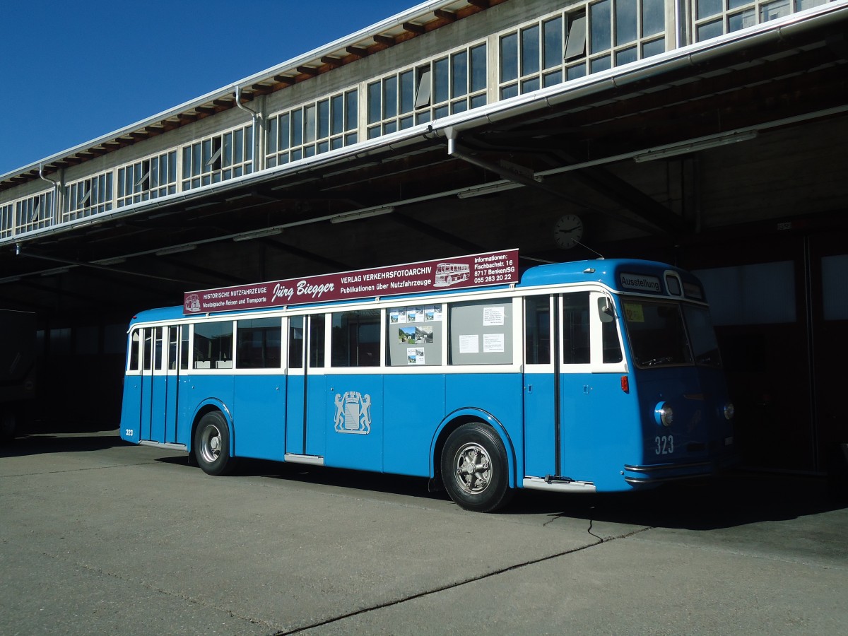 (139'482) - Biegger, Uster - Nr. 3/GL 20'323 - FBW/T�scher (ex DFB Andermatt; ex VBZ Z�rich Nr. 323) am 16. Juni 2012 in Hinwil, AMP