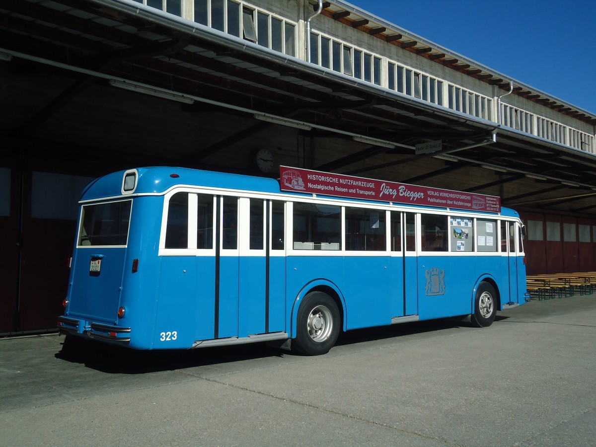 (139'483) - Biegger, Uster - Nr. 3/GL 20'323 - FBW/T�scher (ex DFB Andermatt; ex VBZ Z�rich Nr. 323) am 16. Juni 2012 in Hinwil, AMP