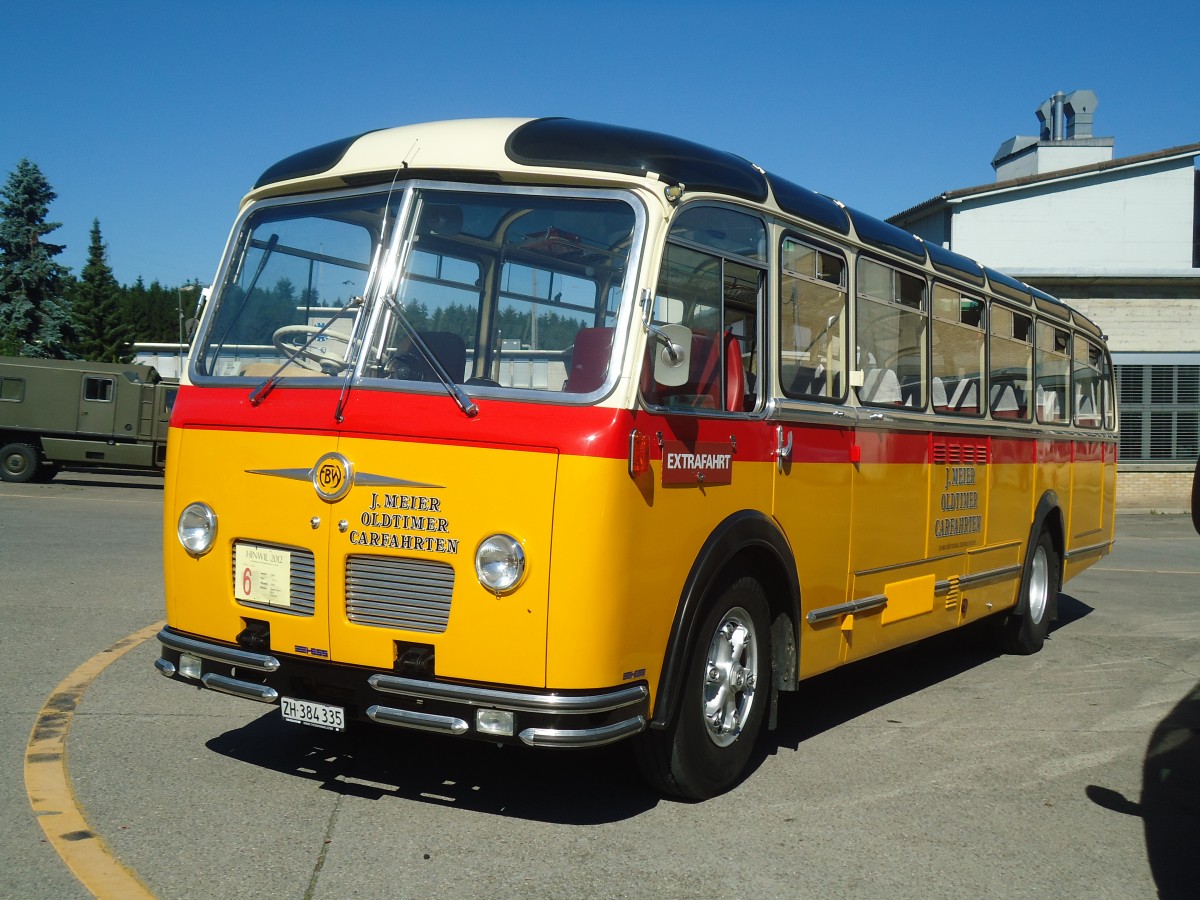 (139'589) - Meier, Gr�t - ZH 384'335 - FBW/R&J (ex Str�ssle, Wengen; ex Kasper, Poschiavo) am 16. Juni 2012 in Hinwil, AMP