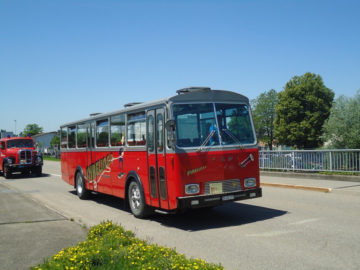 (139'739) - Weidmann, Greifensee - ZH 490'297 - FBW/T�scher (ex VZO Gr�ningen Nr. 30) am 16. Juni 2012 in Hinwil, AMP