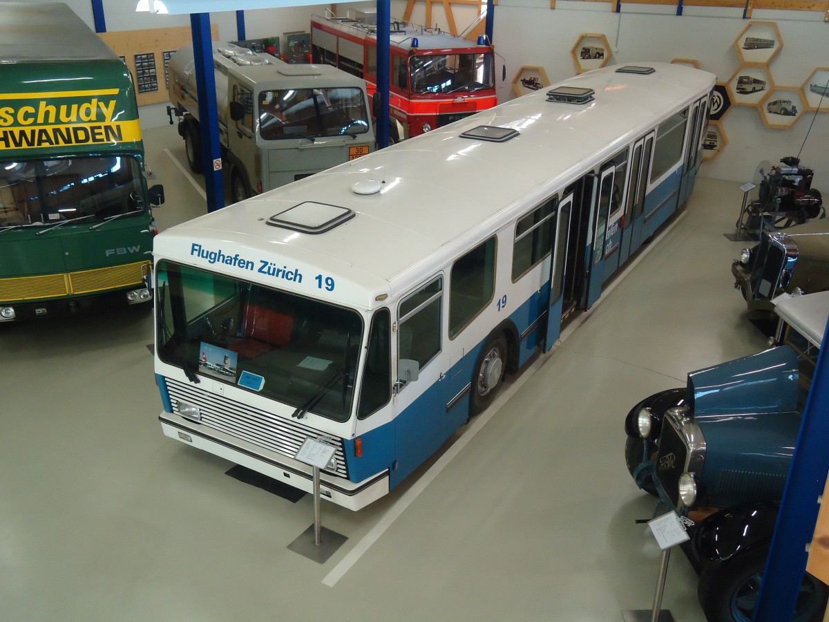 (139'806) - FBW-Club, M�nnedorf - Nr. 19 - FBW/Hess (ex Flughafen, Z�rich Nr. 19) am 16. Juni 2012 in Wetzikon, FBW-Museum