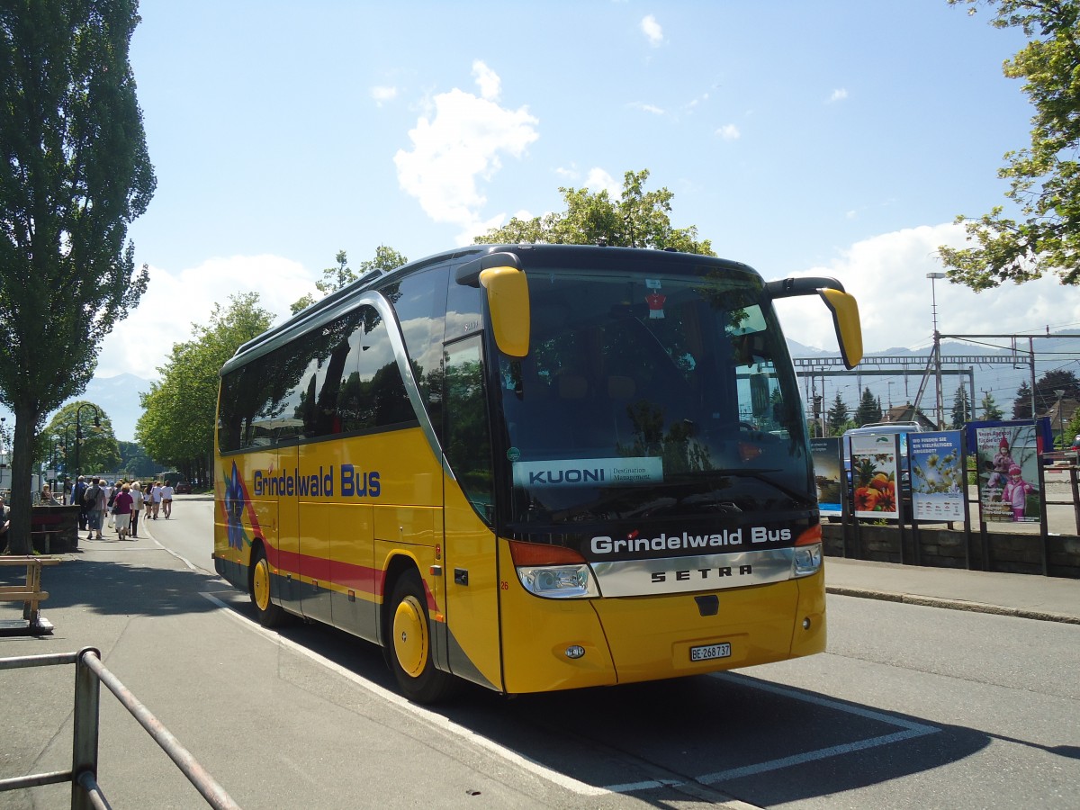 (139'892) - AVG Grindelwald - Nr. 26/BE 268'737 - Setra am 21. Juni 2012 bei der Schiffl�ndte Thun